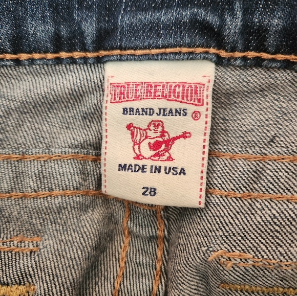 GUC True Religion Joey Twisted Hem Jeans Size 28. - Picture 4 of 4